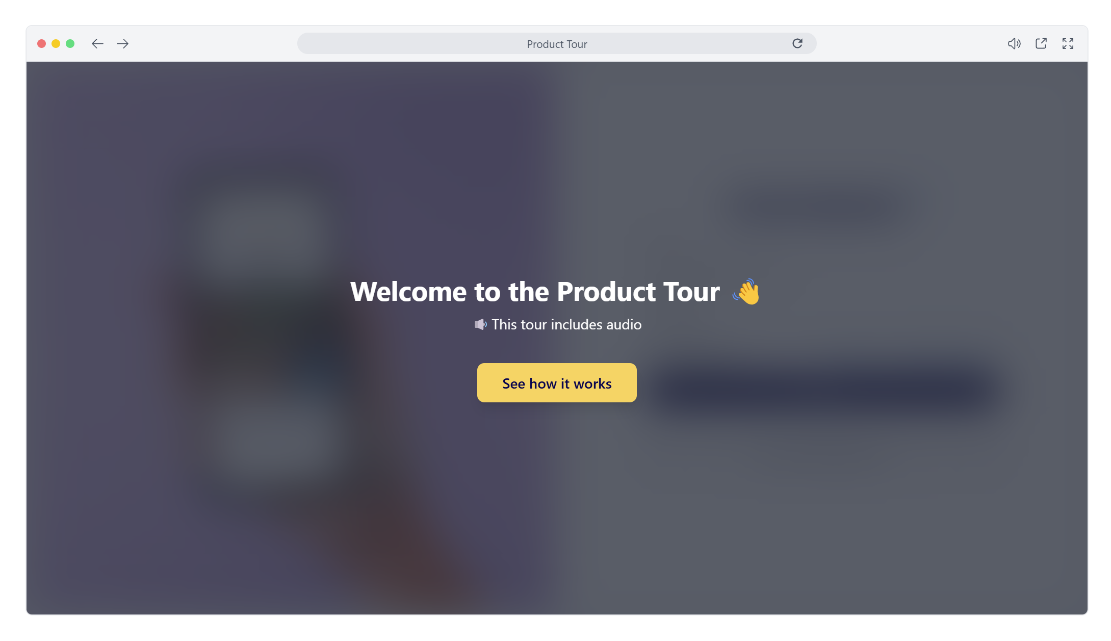 Product tour
