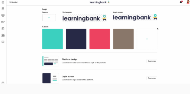 change company logo in learningbank